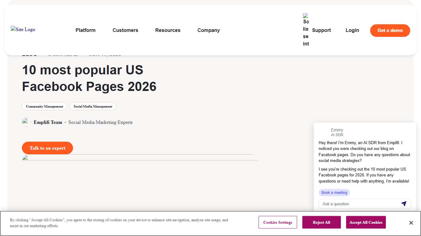 10 Most Popular US Facebook Pages 2026